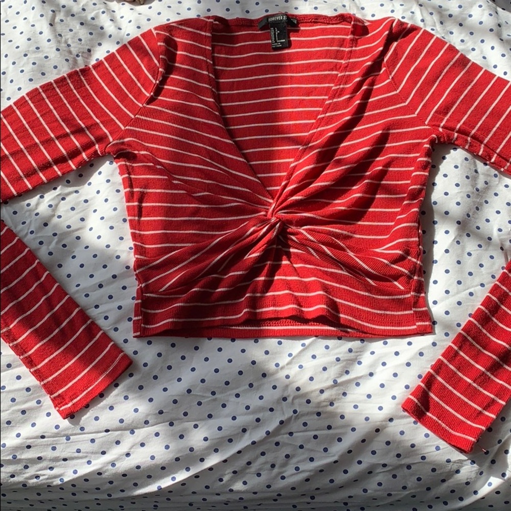 Striped crop top